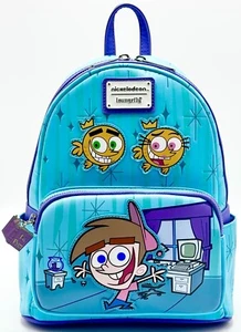 Loungefly Fairly Odd Parents Mini Backpack Nickelodeon Timmy Cosmo Wanda Bag - Picture 1 of 9