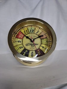 Maritime Antique Brass Ship's Clock Vintage Marine Nautical Shiny Clock Decor - Picture 1 of 7