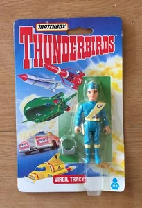 VINTAGE THUNDERBIRDS, VIRGIL TRACY FIGURE MINT ON CARD, MATCHBOX, 1994 - Picture 1 of 7