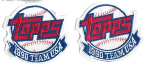 TWO TOPPS 1990 TEAM USA  BASEBALL PATCHES  BIN 49 - Picture 1 of 1