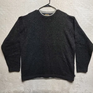 Woolrich Pullover Sweater Mens XL Gray Wool Blend Long Sleeve Crew Neck Casual - Picture 1 of 16