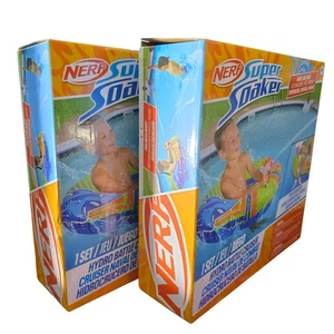 Nerf Super Soaker Hydro Battle Ride-On Cruiser - Aufblasbarer Pool Float 2er Pack - Bild 1 von 4