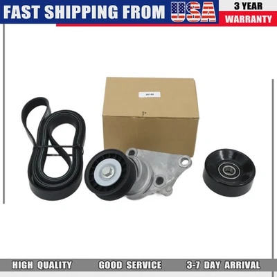 NEW Drive Belt Tensioner Pulley Kit For Chevrolet GMC Isuzu Tahoe Savana Express - Imagem 1 de 4