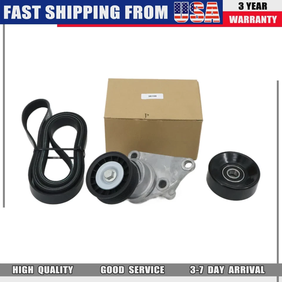 NEW Drive Belt Tensioner Pulley Kit For Chevrolet GMC Isuzu Tahoe Savana Express - Изображение 1 из 4