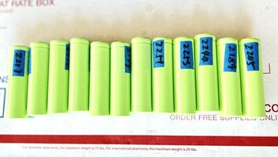 Pack de 10 celdas Li-ion LGDBHE21865 18650 2.5ah 2500mha Foto 1 de 4