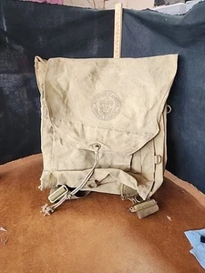 Vintage Boy Scouts BSA Canvas Backpack National Council No. 573 Haversack - Picture 1 of 13