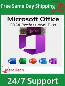 1 PC Office 2024 Professional Plus Standalone Full with USB & Lifetime License - Picture 1 of 2