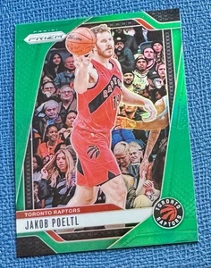2024-25 Panini Prizm Jacob Poeltl GREEN PRIZM #198 Toronto Raptors Basketball 🔥 - Bild 1 von 2