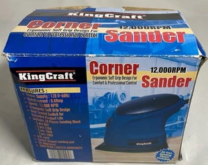 NEW - Open Box KingCraft 12,000 RPM 5 inch Corner Sander w/ 19 Sanding Sheets - Picture 1 of 9