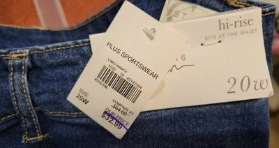 Nuevos pantalones cortos para mujer Cato's Denim est.1946 con diseños de retazos-talla 20W/18W Foto 1 de 4