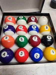 Japer Bees 16-Piece Deluxe Standard Billiard Ball Set – 2.25" Regulation Size - Picture 1 of 4