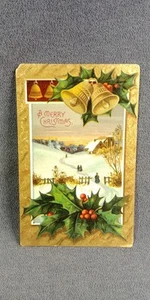 1910 Paxico Kansas Doane Town Cancel Wabaunsee Christmas Postcard Antique C22 - Picture 1 of 2