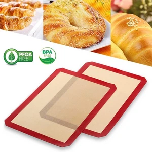 Langlebige Silikon Backmatte Antihaft Plätzchen Blatt Ofen Backmatte Liner US LAGER - Bild 1 von 9