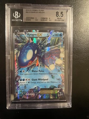 Kyogre EX 54/160 XY-Primal Clash Holo BGS 8.5 PSA - Image 1 of 2