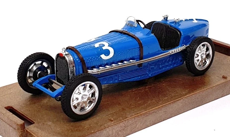 Coche de carreras Brumm escala 1/43 R42 - 1933 Bugatti tipo 59 HP 230 #3 - azul Foto 1 de 4