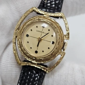 Vintage Caravelle Ladies Dress Rare Design Fancy Case Mechanical Wind Up 17J - Picture 1 of 12