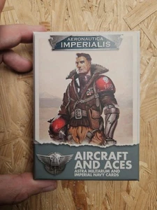 Warhammer Aeronautica Imperialis Astra Militarum Marine Flugzeug Asse Karten - Bild 1 von 3