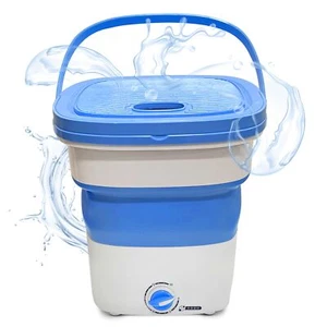 PURE CLEAN Portable Mini Washing Machine Lightweight Collapsible Bucket - Per... - Picture 1 of 7