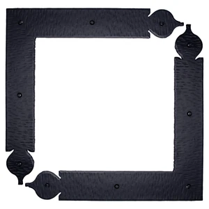 2 Stück 12,5" Dekorative L Eckwinkel, Rustikal Rechtwinklige Halterung Eisenstrebe - Bild 1 von 5