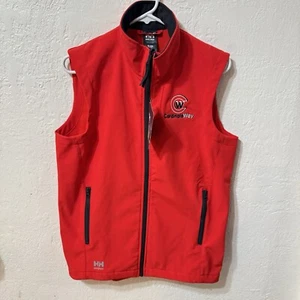 Helly Hansen WorkWear Crew Vest Sz S Red Marine Manchester 2.0 Softshell - Picture 1 of 4