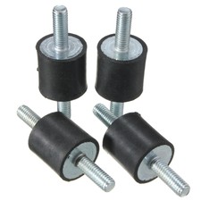 4X Rubber Mounts 20Mm Dia X 20Mm Long Male M6 Generator Anti Vibration Exhaust