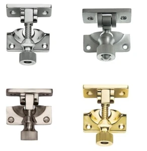 Brighton Sash Window Fastener Lever Lock Twist Arm Wood Frame Fix in Solid Brass - Picture 1 of 5