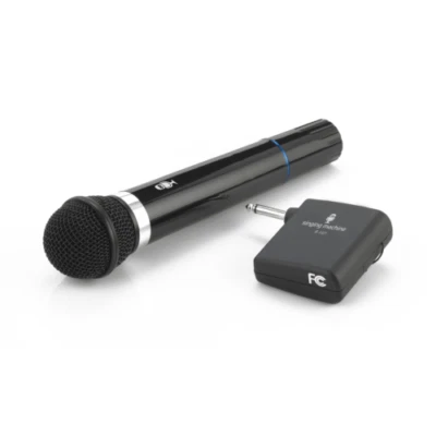 Singing Machine SMM107 Unidirectional Dynamic Wireless Microphone, Black NEW! - Image 1 of 4