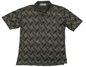 Jhane Barnes Poloshirt Herren L Kurzarm Mehrfarbig Geometrisch EUC - Bild 1 von 3