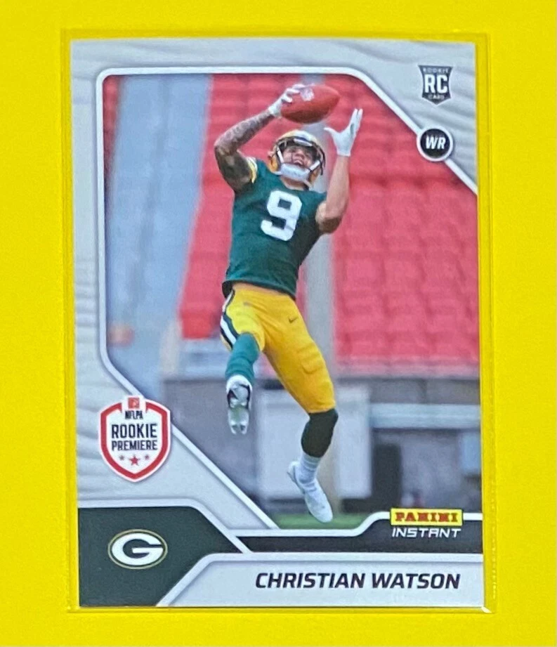 2022 Panini Instant Christian Watson RPS FIRST LOOK 1/942 SP Packers #FL12 RC - Image 1 of 2
