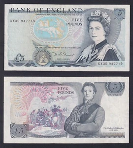 Banconota Regno Unito 5 pounds (1980-1987) P.-378c BB/VF - Imagen 1 de 1
