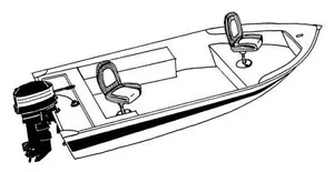 7.6oz BOAT COVER CRESTLINER CAR TOPPER 14 O/B ALL YEARS - Picture 1 of 8