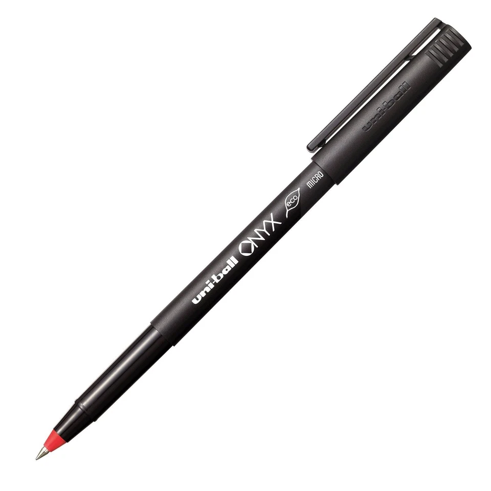 60042 uni-ball Onyx Stick Roller Ball Pen, Red Ink, Micro 0.5mm, Pack of 1 - Image 1 of 1
