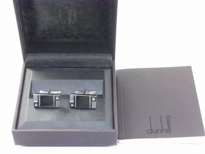 Gemelos rectangulares dunhill de plata de ley 925 con caja (excelente) Foto 1 de 4