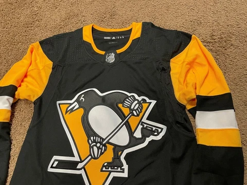 Adidas Authentic Pittsburgh Penguins Hockey Jersey Pro Mens Multiple Sizes Cover