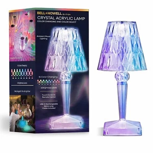 Bell + Howell RGB Portable Rechargeable Crystal Lamps - Picture 1 of 48
