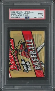 Paquete "jumbo" sellado de béisbol Bowman 1992 con Nolan Ryan Showing - PSA 9 - Como nuevo - Imagen 1 de 2
