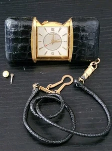 De Colección Movado 3596 17j Turler Emetófono Cartera de Viaje Reloj Despertador Piezas Buen Equilibrio - Imagen 1 de 15