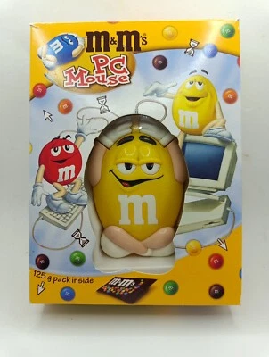 Vintage PC Maus von M&M`s in Gelb In OVP 1999 - Bild 1 von 3