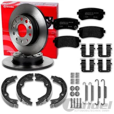 brembo BREMSSCHEIBEN + BELÄGE + HANDBREMSBACKEN HINTEN für HYUNDAI i30 FD + ix35 - Bild 1 von 3