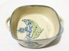 Handmade Wide-Handled 10.25” Contemporary Art Pottery Fish Dish ~ Signed OOAK