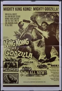 King Kong Vs Godzilla R1960'S Originale 27X41 Film Poster Tadao Takashima Sahara - Bild 1 von 4
