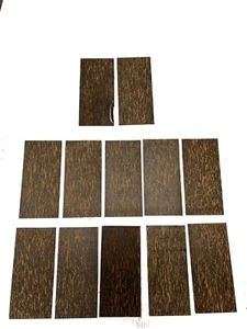 12 Pack,Black Palm Guitar HeadPlates Wood Blank Musical Tonewoods 200x100x4 mm - Picture 1 of 3