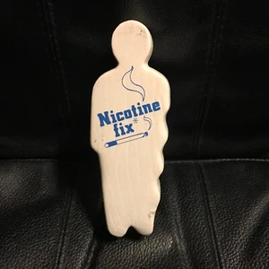 Vintage Stress Ball 1986 Smoking Cessation Aide Human Body Shaped "Nicotine Fix" - Picture 1 of 5