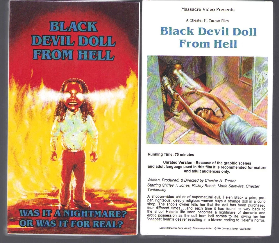 Black Devil Doll from Hell (VHS) Graphic Horror! New & Sealed - Image 1 of 1