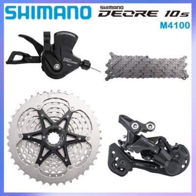 Shimano DEORE M4100 M4120 Groupset 10 Speed Rear Derailleur Shifter Cassette MTB - Image 1 of 4