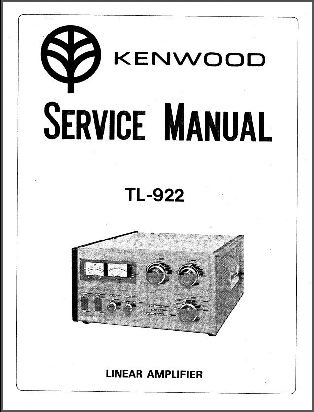 Kenwood TL-922 Service Manual - 31 Page, Black and White, Coil Bound - Image 1 of 1