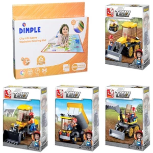 Sluban Kids Building Blocks Tractor Set with Dump Truck and more (438 Piece) - Picture 1 of 6