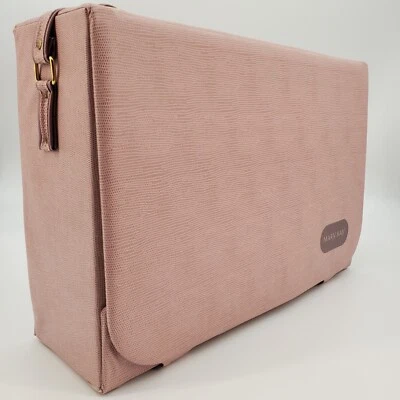 Estuche Bolso de Mano MaryKay Consultant Rosa Rígido Vinilo 12" x 18" De Colección  Foto 1 de 4