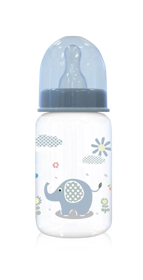 Baby Care Babyflasche Simple 125 ml Tiere Schutzdeckel Sauger Größe 0+ ab Geburt - Bild 1 von 1