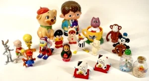 Vintage Toys variety of small Item Figurines collections Characters H3.5" - Picture 1 of 11